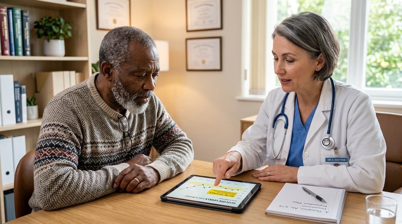 Ozempic GLP-1 medication CGM monitoring glucose response tracking