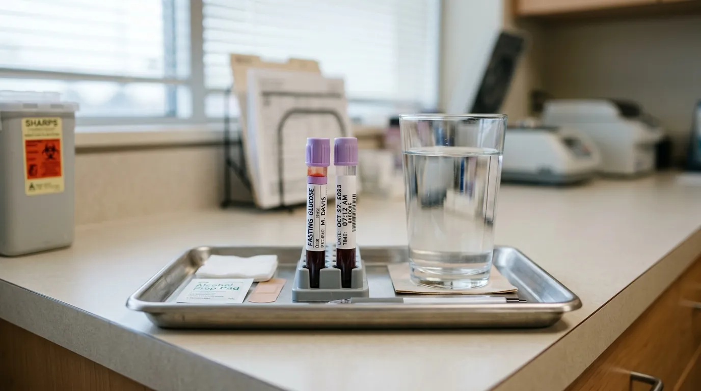 fasting blood sugar test morning glucose measurement after 8-hour fast