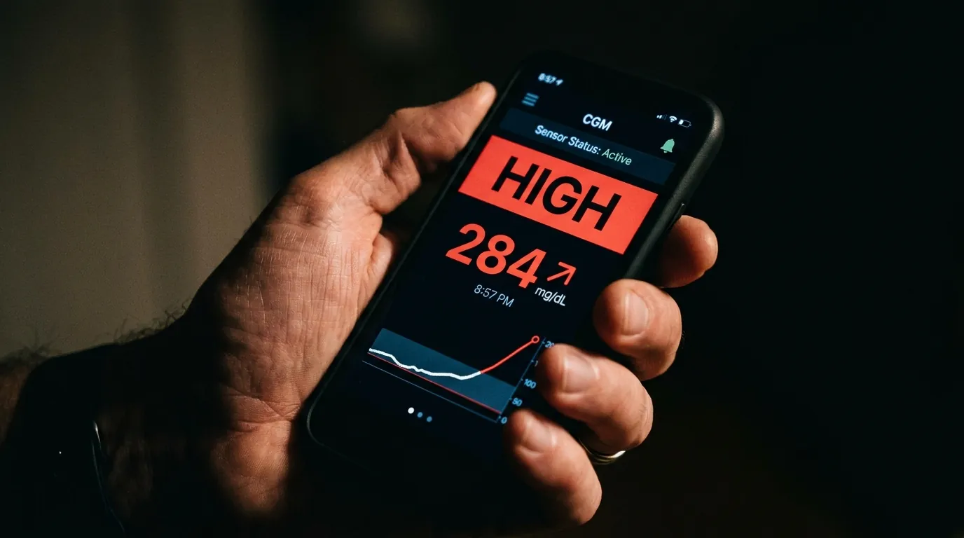 hyperglycemia high blood sugar warning CGM alert above 180 mg/dL