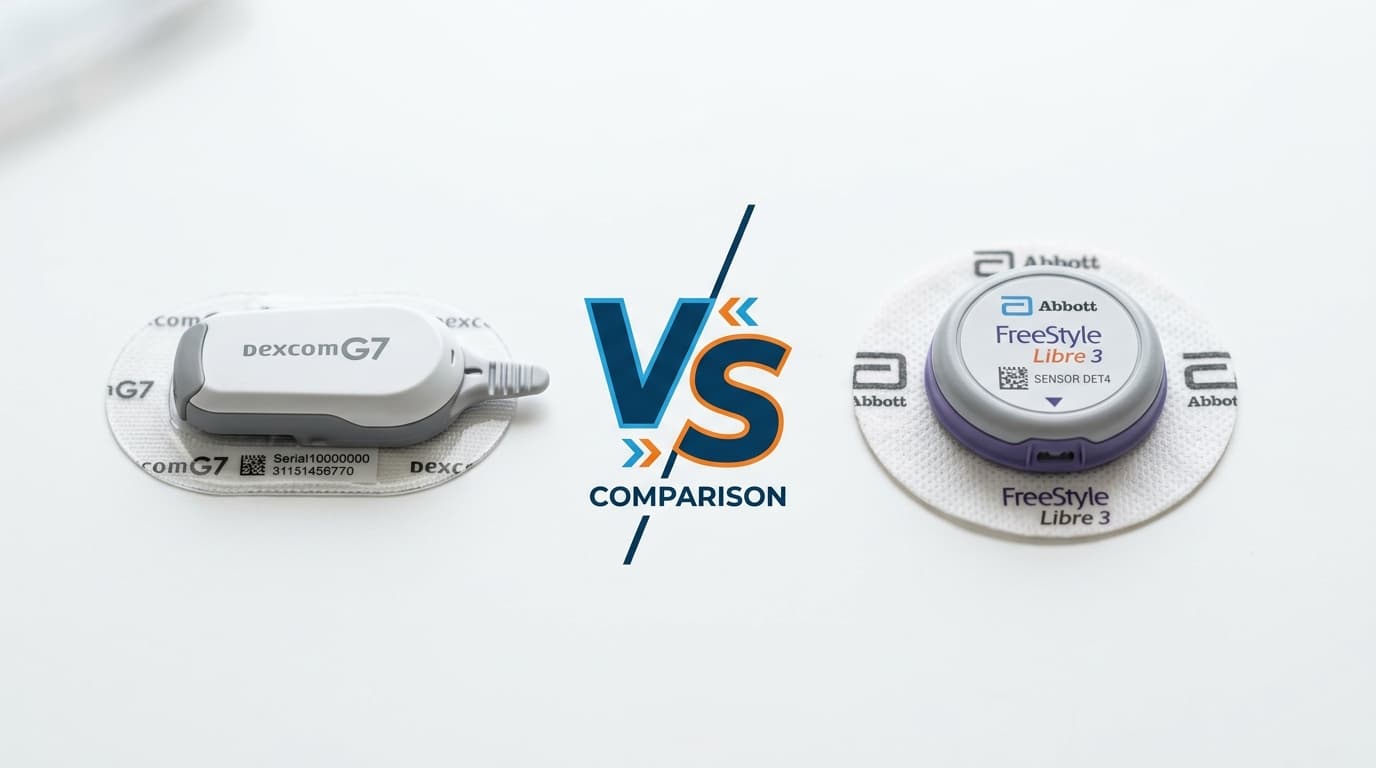 CGM comparison hub showing multiple glucose monitor head-to-head matchups