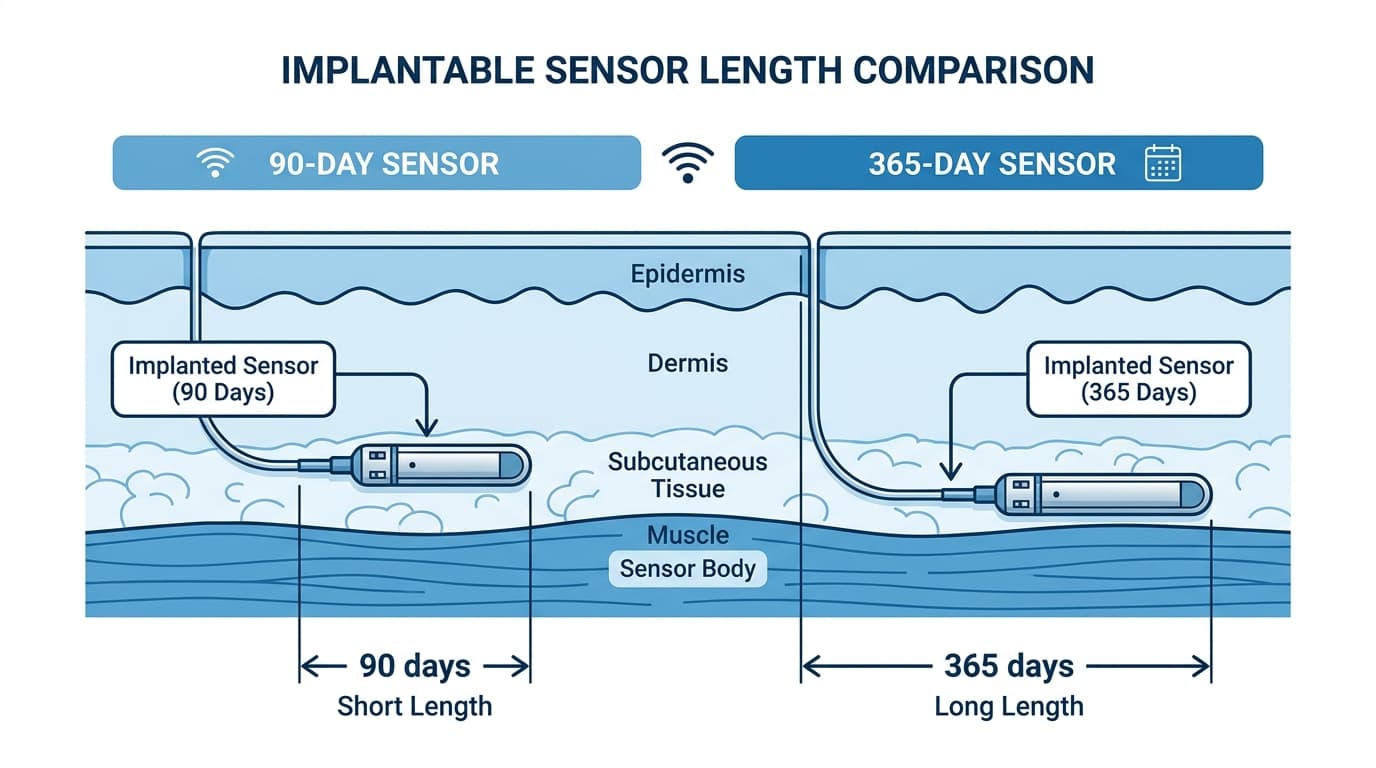 Eversense E3 versus Eversense 365 implantable CGM comparison