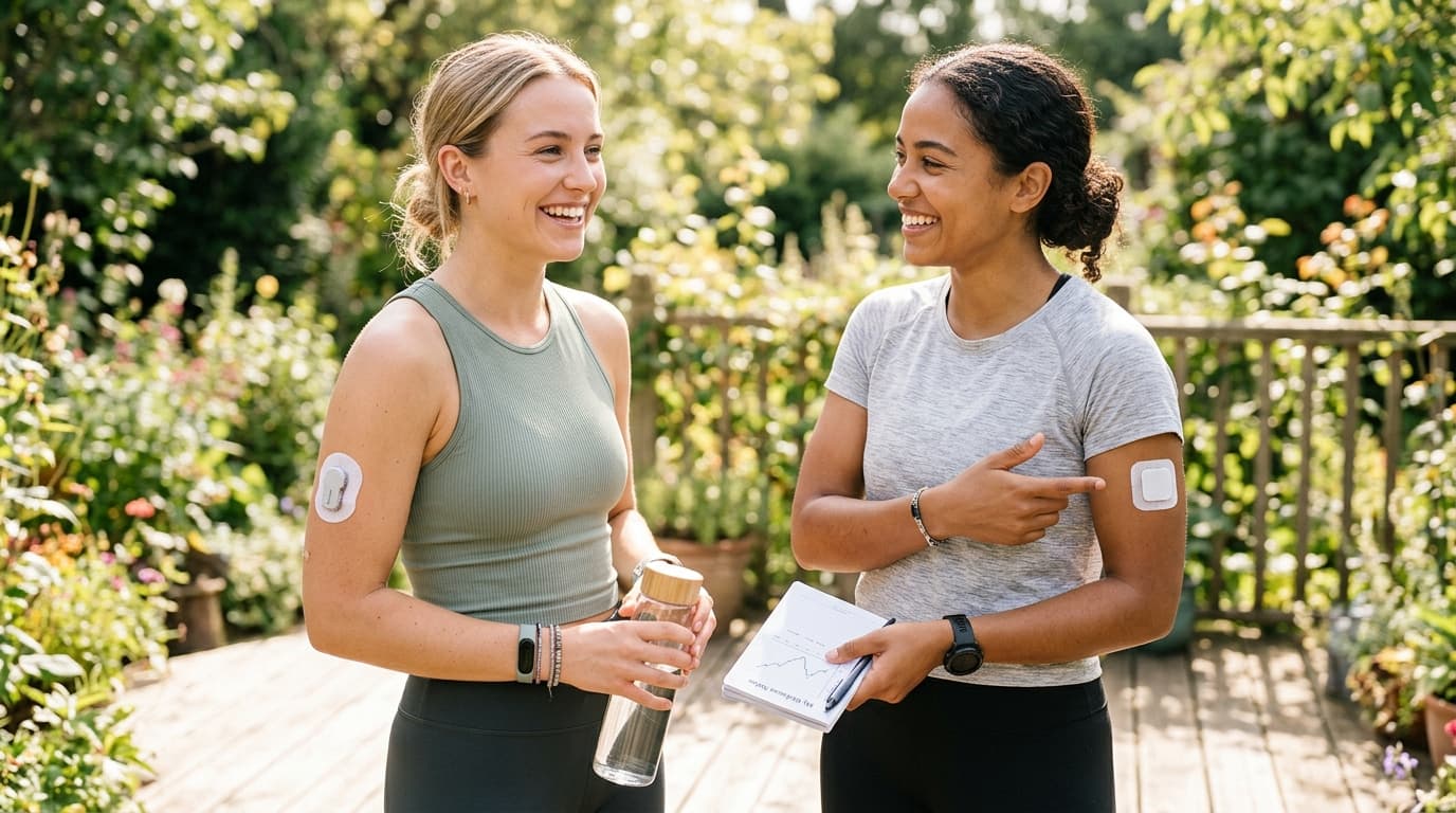 Dexcom Stelo versus Abbott Lingo OTC CGM patches side by side