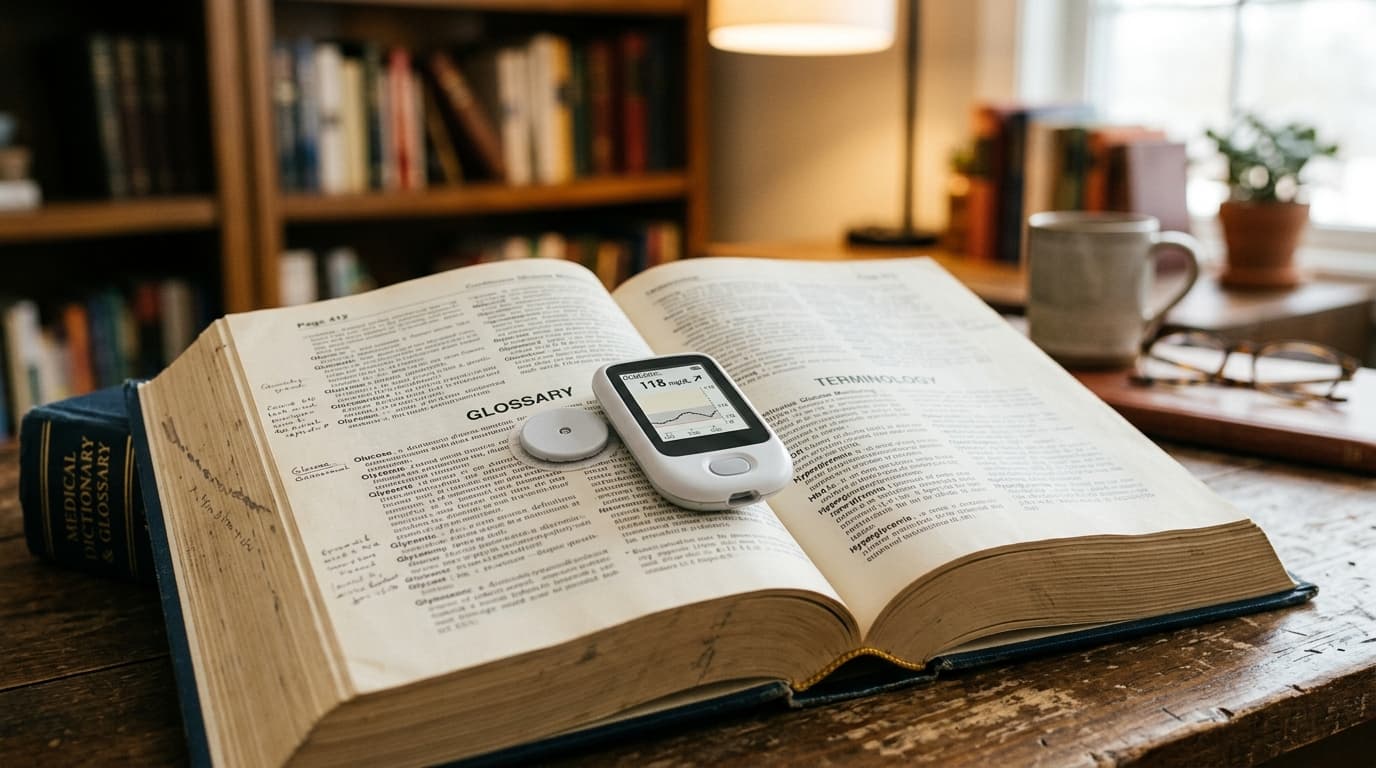 CGM medical glossary and glucose monitoring terminology dictionary