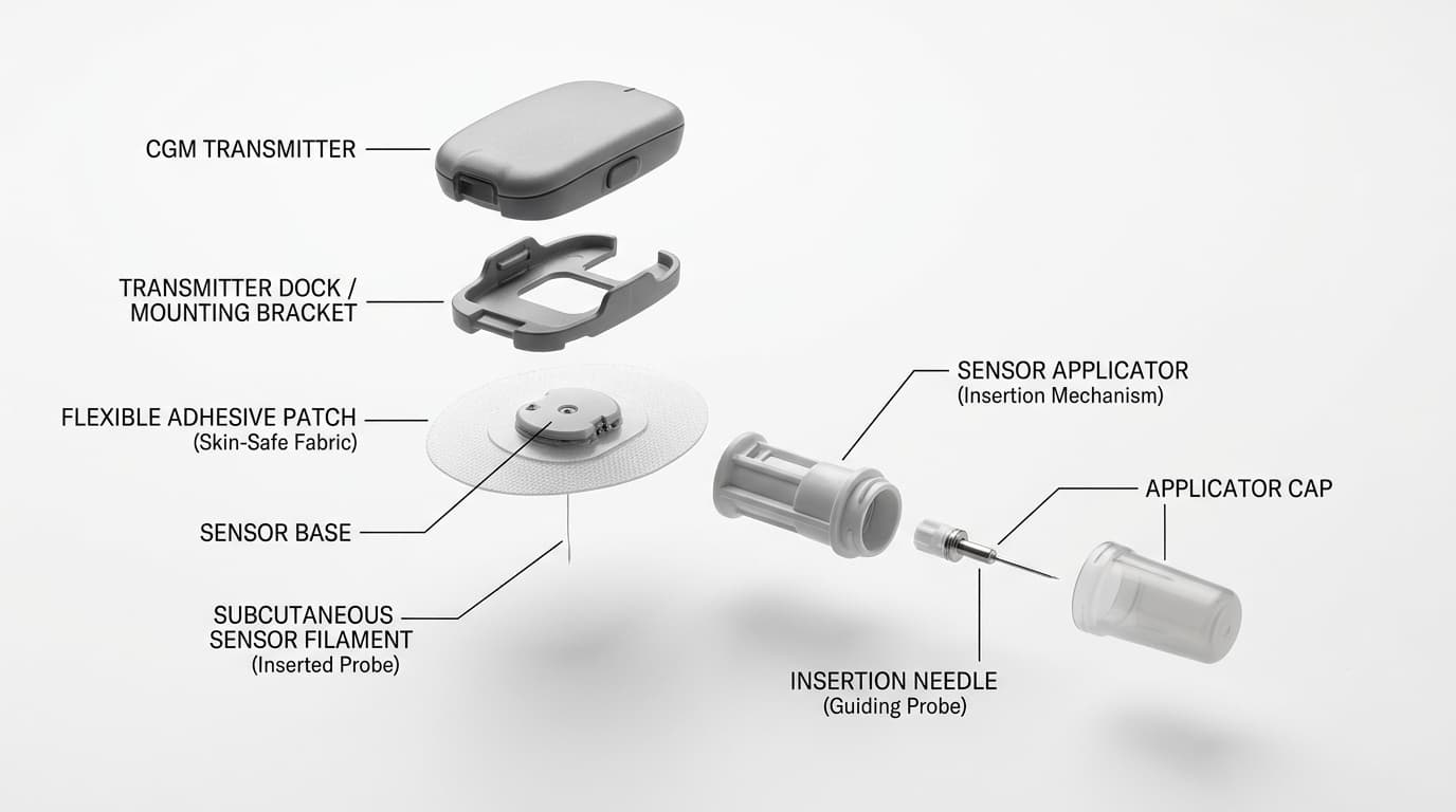 fluorescence-based CGM sensor light emission glucose detection technology