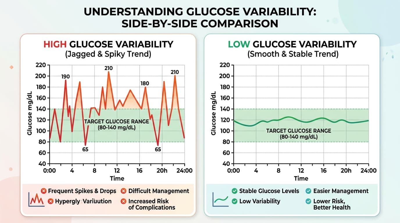 dawn phenomenon early morning glucose rise CGM overnight trend data