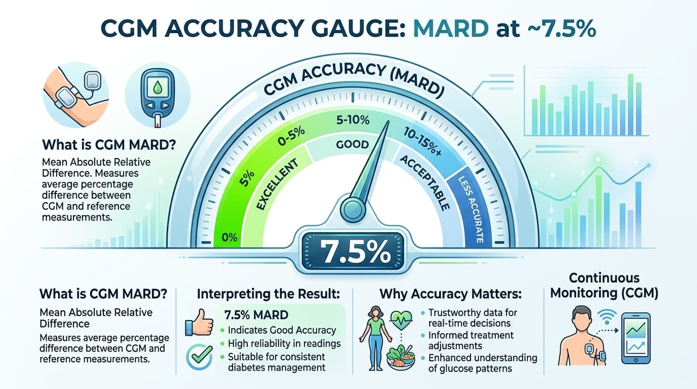 MARD definition CGM accuracy gauge mean absolute relative difference