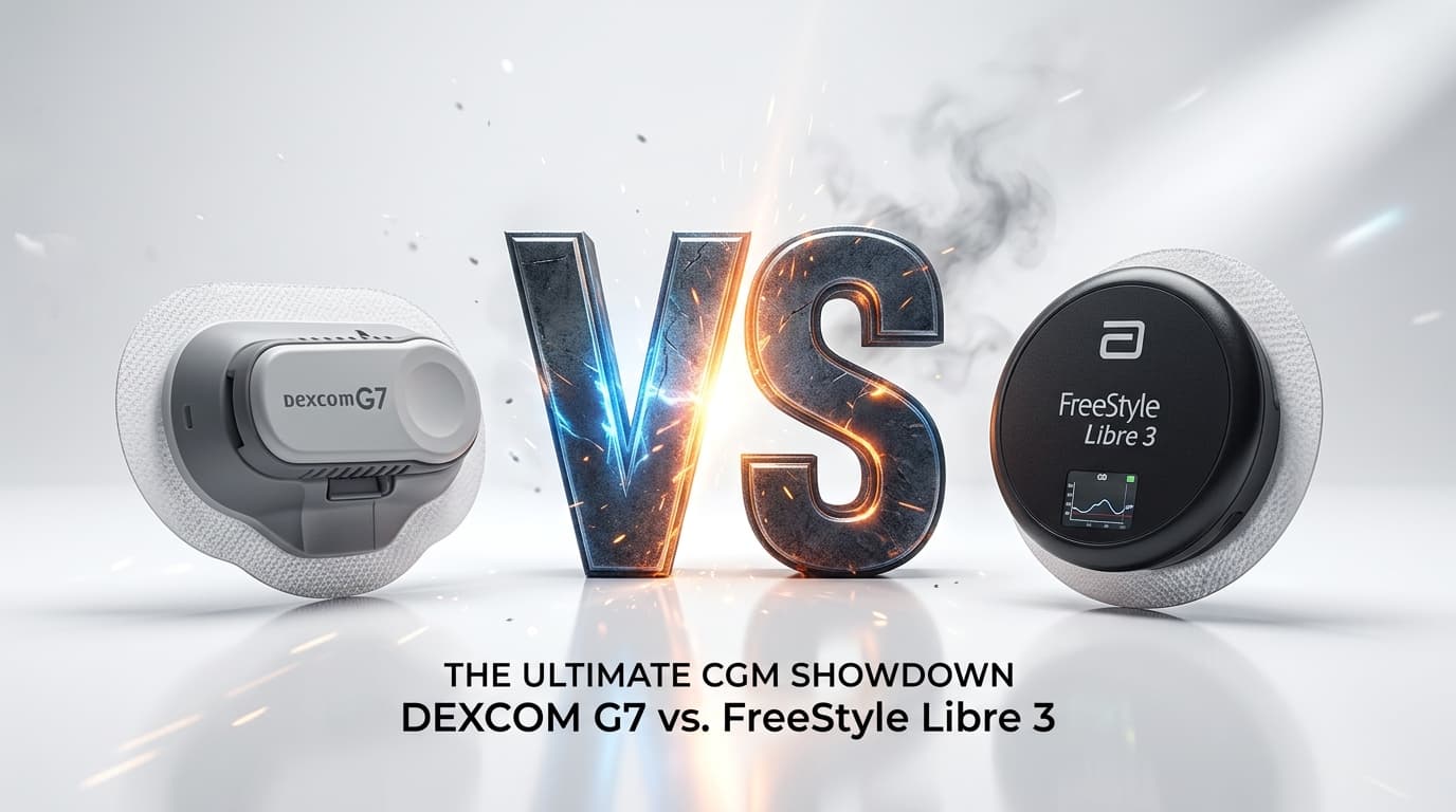 CGM head-to-head comparison with two glucose monitoring devices side by side