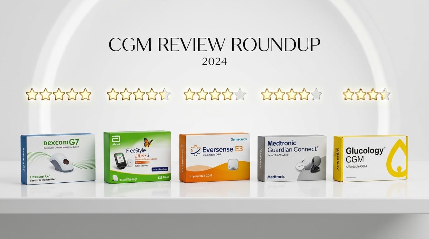 continuous glucose monitor product ratings and review comparison chart 2026