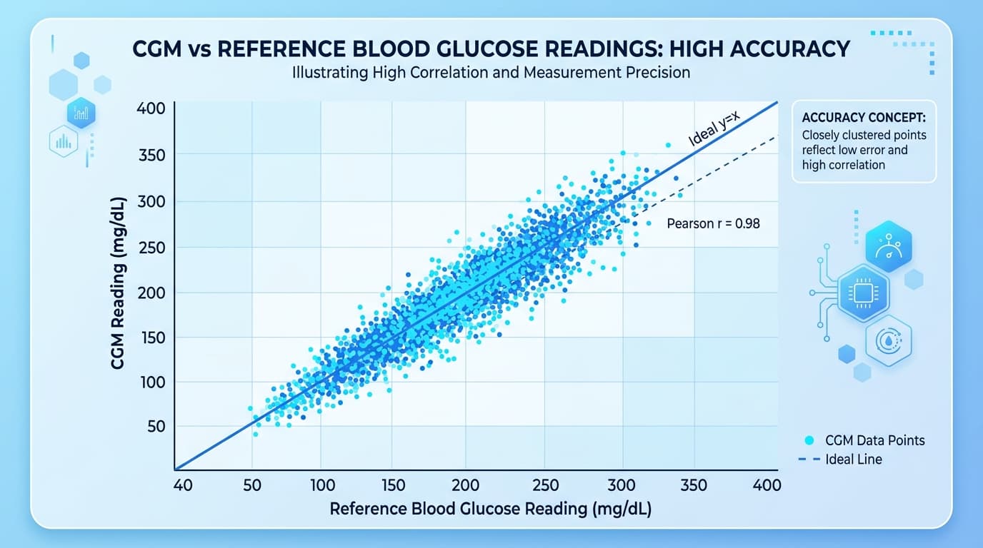 mean absolute relative difference MARD calculation for CGM accuracy testing