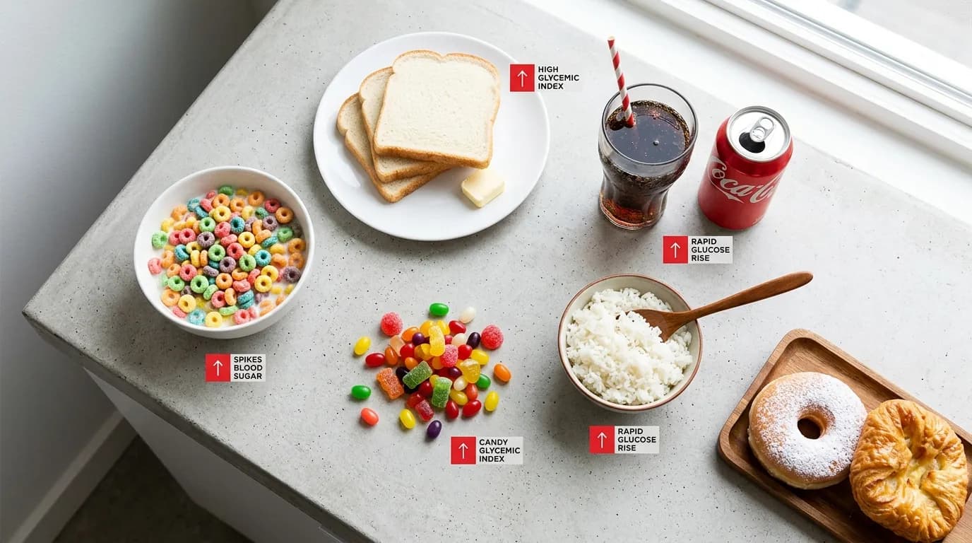 high glycemic foods that spike blood sugar and trigger CGM alerts