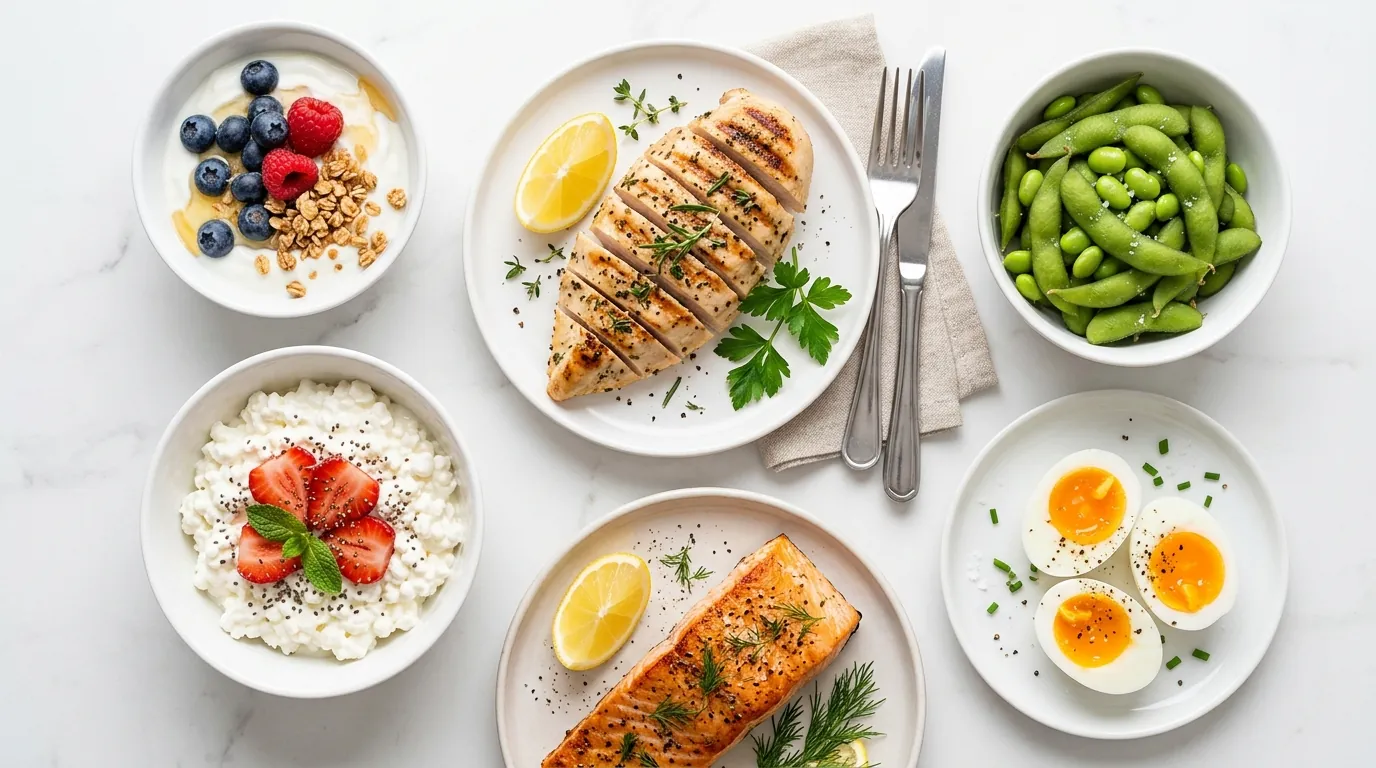 protein and blood sugar CGM glucose response to high-protein meals