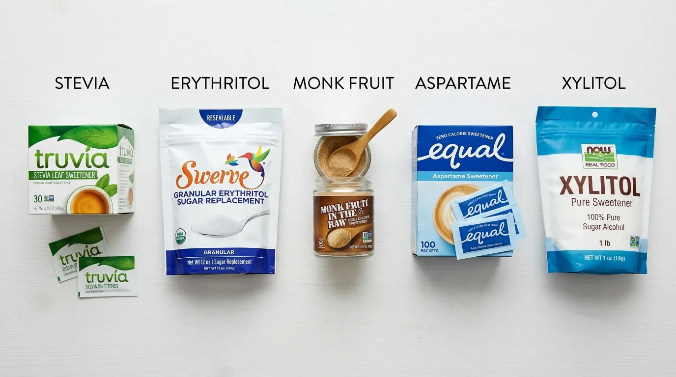 sugar substitutes comparison CGM glucose impact of sweetener alternatives