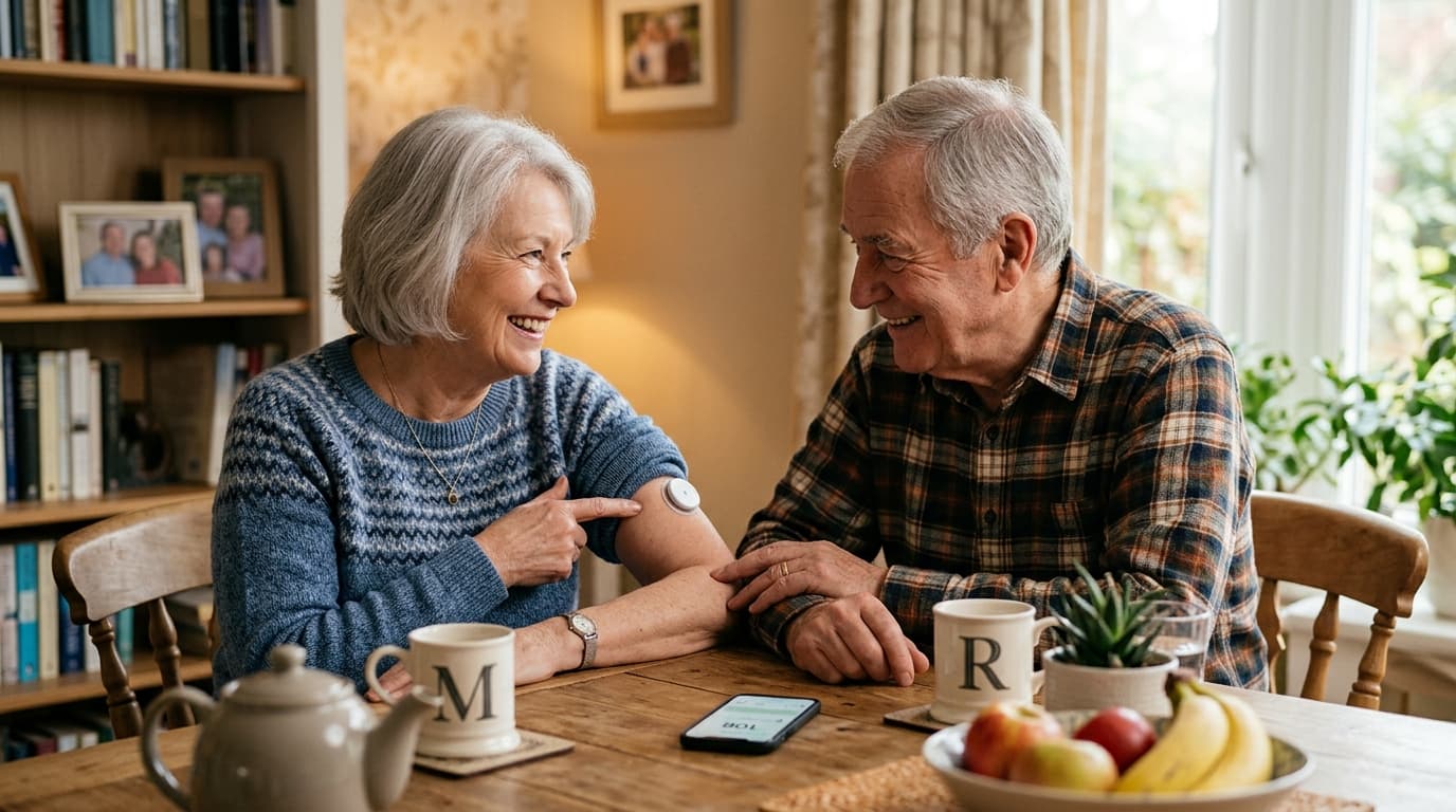 Medicare-approved continuous glucose monitor for senior diabetes management