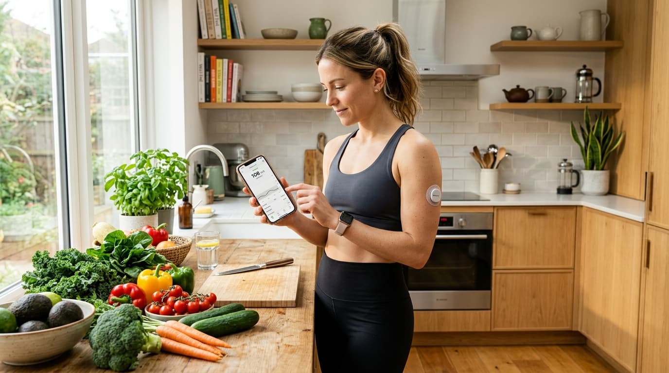 CGM weight loss tracking with fitness app glucose response data