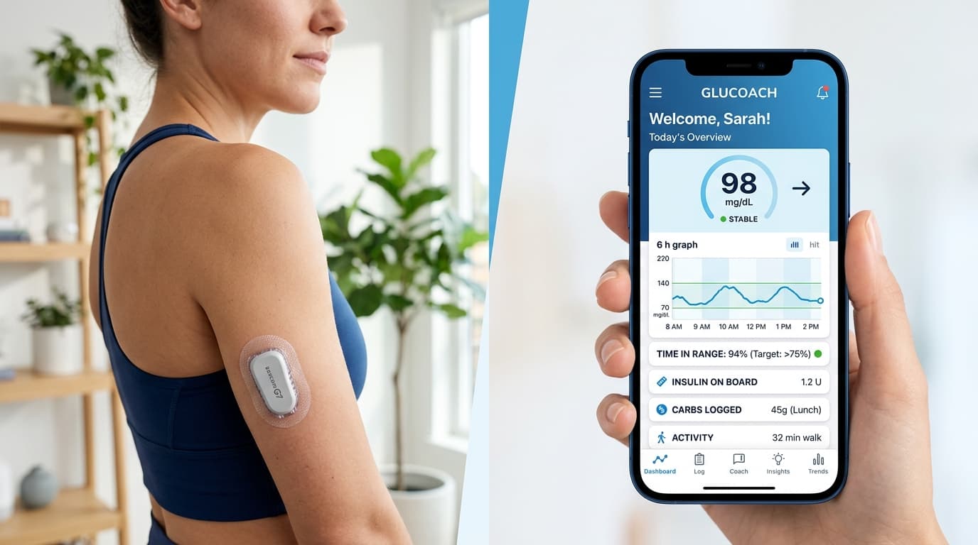 CGM subscription service dashboards comparing glucose data platforms