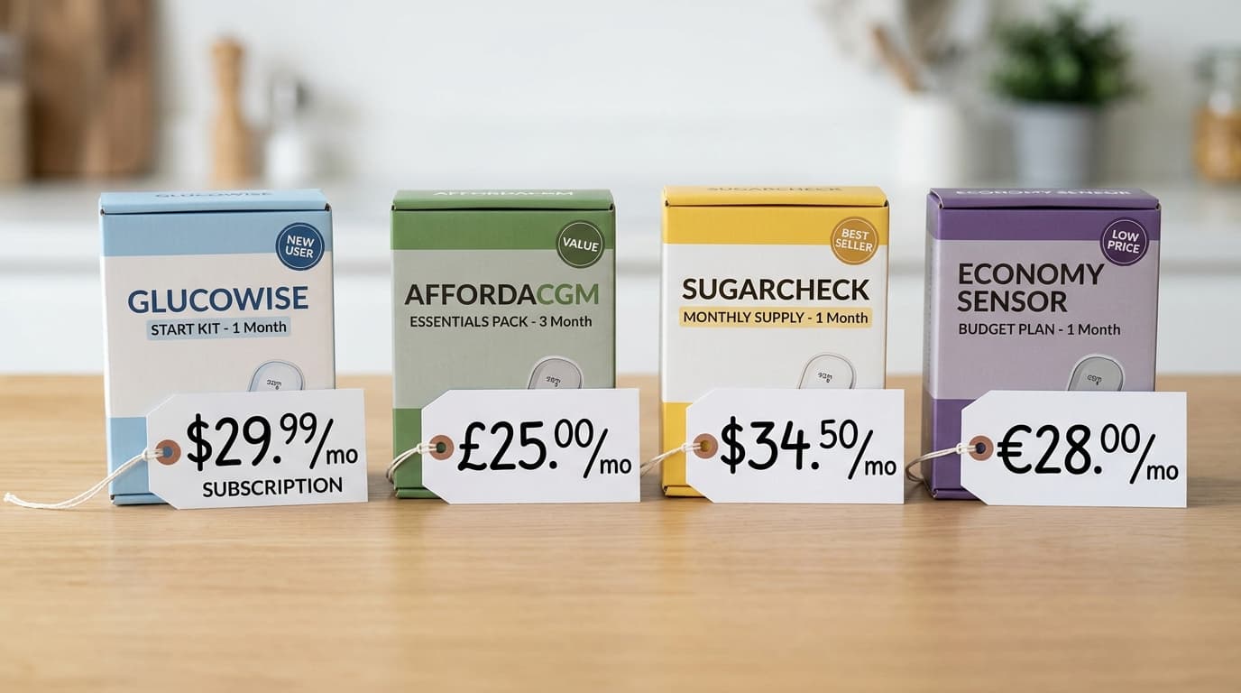 cheapest CGM subscription services price comparison chart 2026