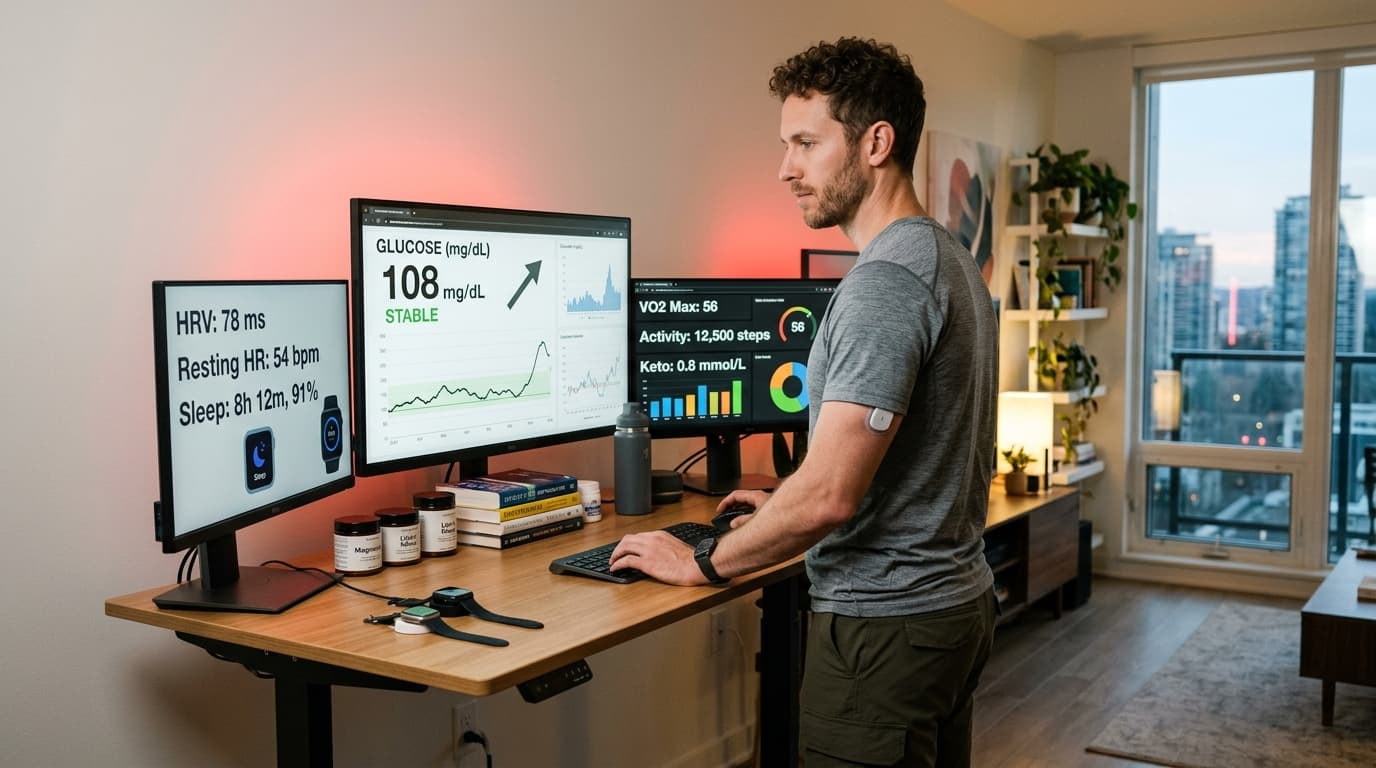 Veri continuous glucose monitor metabolic health tracking app