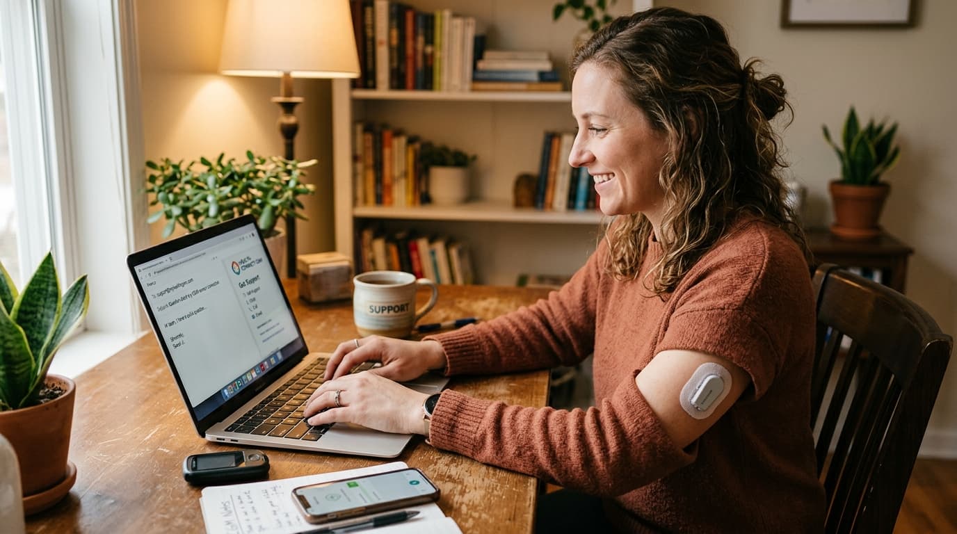 contact GlucoseIntel support team for CGM questions and corrections